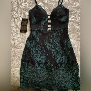Bebe Lace Dress with Built in Booty Shorts